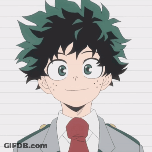 A Close Up Of A Cartoon Character With Green Hair GIF