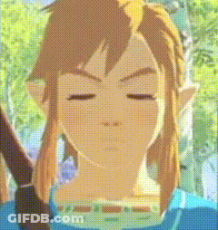 A Close Up Of A Cartoon Character With His Eyes Closed And A Blue Shirt . GIF