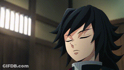 A Close Up Of A Cartoon Character With His Eyes Closed In A Room . GIF