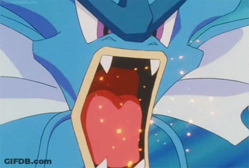 A Close Up Of A Cartoon Character With Its Mouth Open GIF