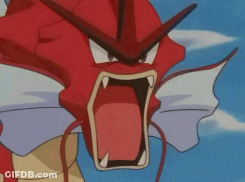 A Close Up Of A Cartoon Character With Its Mouth Wide Open GIF