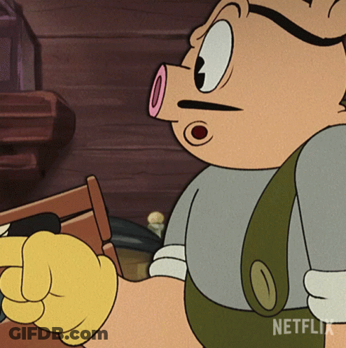 A Close Up Of A Cartoon Character With Netflix Written On The Bottom GIF