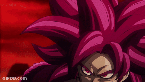 A Close Up Of A Cartoon Character With Pink Hair GIF