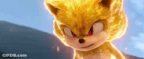 A Close Up Of A Cartoon Character With Red Eyes And Yellow Fur GIF