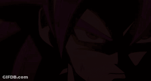 A Close Up Of A Cartoon Character With Red Hair And Red Eyes GIF