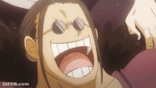 A Close Up Of A Cartoon Character With Sunglasses On GIF
