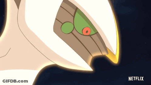 A Close Up Of A Cartoon Character With The Netflix Logo In The Corner GIF