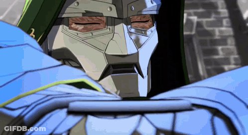 A Close Up Of A Cartoon Character With The Number 2 On His Face GIF