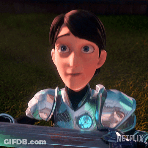 A Close Up Of A Cartoon Character With The Word Netflix On The Bottom Right GIF