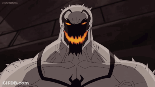 A Close Up Of A Cartoon Character With The Words Kisscartoon Visible GIF
