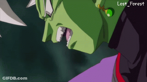 A Close Up Of A Cartoon Character With The Words Lost Forest Below Him GIF