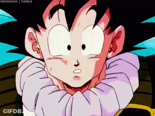 A Close Up Of A Cartoon Character With The Words Neogohan Tumblr On The Bottom Right GIF