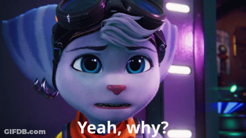 A Close Up Of A Cartoon Character With The Words Yeah Why Below It GIF