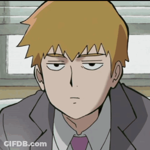A Close Up Of A Cartoon Character With Yellow Hair GIF