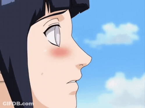 A Close Up Of A Cartoon Girl 'S Face With A Blue Sky In The Background GIF