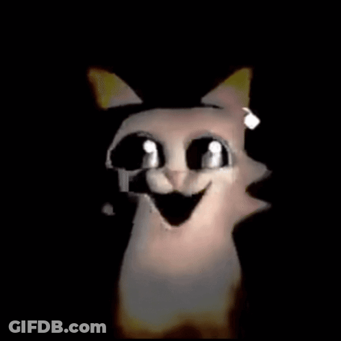 A Close Up Of A Cat 'S Face In A Square GIF