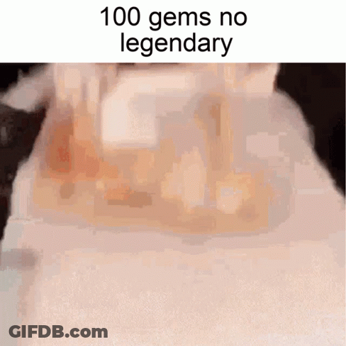 A Close Up Of A Cat 'S Face With The Words 100 Gems No Legendary On The Bottom GIF