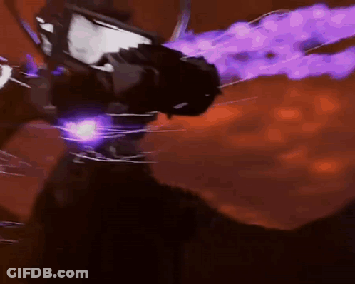 A Close Up Of A Cat With Purple Smoke Coming Out Of Its Mouth GIF