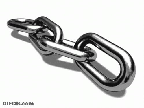 A Close Up Of A Chain On A White Surface GIF