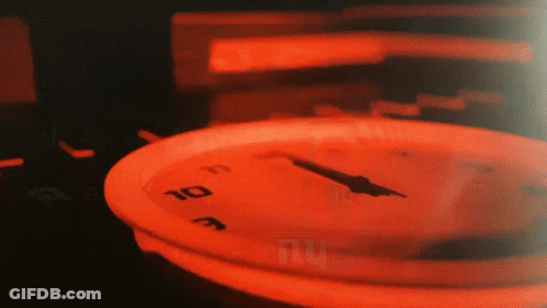 A Close Up Of A Clock With The Hands On The Numbers 10 And 11 GIF