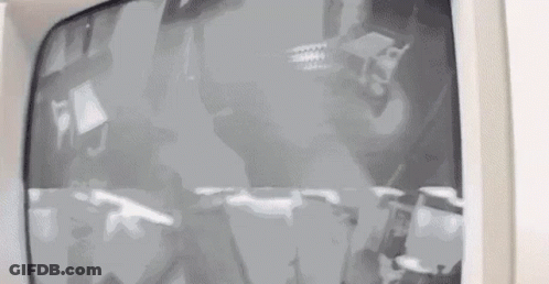 A Close Up Of A Computer Monitor With A Gray Screen And A Gray Background . GIF