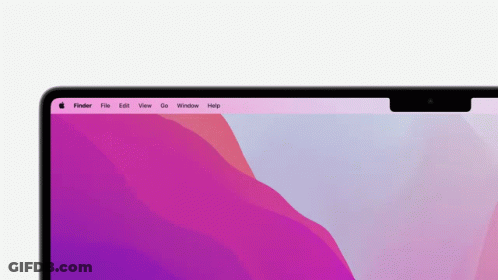 A Close Up Of A Computer Screen With A Purple Background GIF