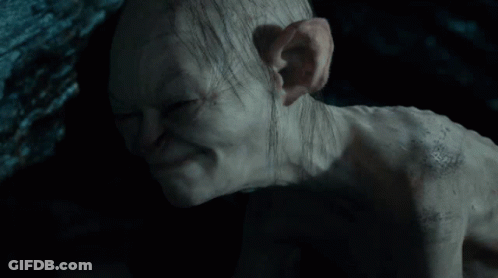 A Close Up Of A Creature With A Surprised Look On Its Face GIF