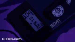 A Close Up Of A Device With A Purple Background And A Purple Screen . GIF