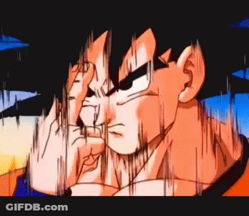 A Close Up Of A Dragon Ball Z Character Covering His Face With His Hands GIF