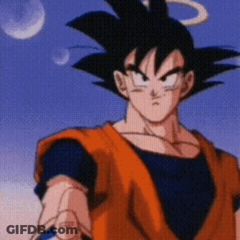 A Close Up Of A Dragon Ball Z Character With A Halo On His Head GIF