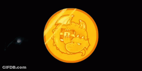 A Close Up Of A Dragon 'S Face With Yellow Eyes . GIF