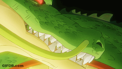A Close Up Of A Dragon 'S Mouth With A Few Letters Visible GIF