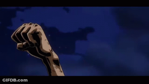 A Close Up Of A Fist With Water Coming Out Of It In A Cartoon . GIF