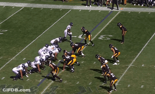 A Close Up Of A Football Player 'S Helmet GIF