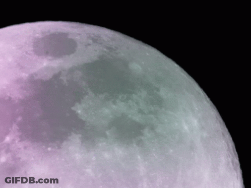 A Close Up Of A Full Moon With A Black Background GIF
