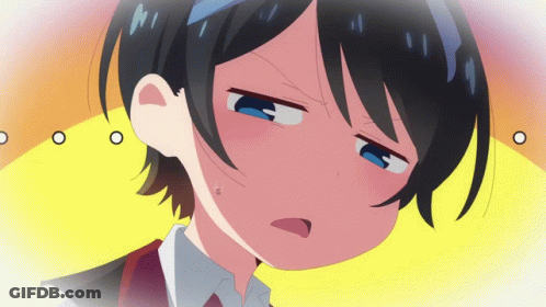 A Close Up Of A Girl Making A Silly Face GIF