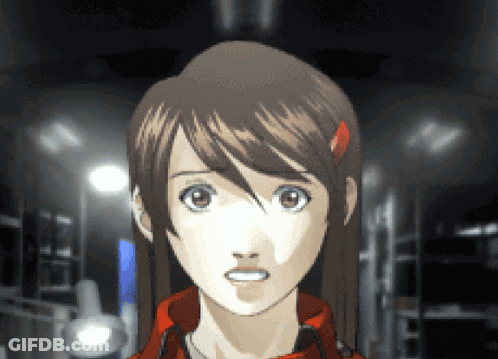Close Up Of Girl's Face In Dark Room GIF