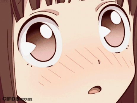 A Close Up Of A Girl 'S Face With A Few Lines On It GIF