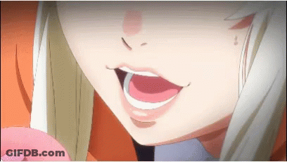 A Close Up Of A Girl 'S Face With A Pink Tongue Sticking Out GIF