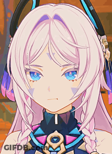 A Close Up Of A Girl 'S Face With Braids And A Blue Eye GIF