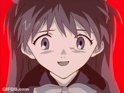 Close Up Of Girl's Face With Red Background GIF