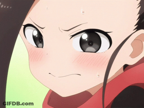 A Close Up Of A Girl 'S Face With Sweat Coming Out Of Her Nose GIF