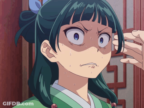 A Close Up Of A Girl 'S Face With Tears Coming Out Of Her Eyes GIF