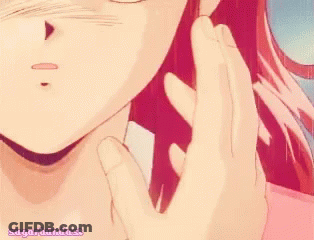 A Close Up Of A Girl 'S Face With The Words Sugarbundust Underneath GIF