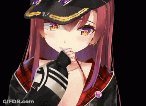 A Close Up Of A Girl Wearing A Hat That Says A On It GIF