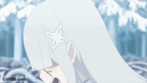 A Close Up Of A Girl With A Star On Her Head GIF