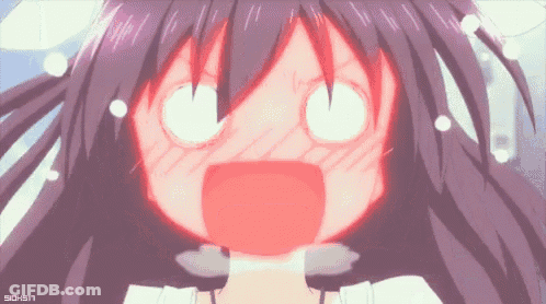 A Close Up Of A Girl With A Surprised Look On Her Face . GIF