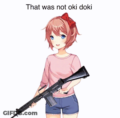 A Close Up Of A Girl With Blue Eyes And A Red Bow In Her Hair GIF