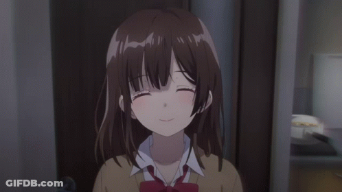 A Close Up Of A Girl With Brown Eyes GIF