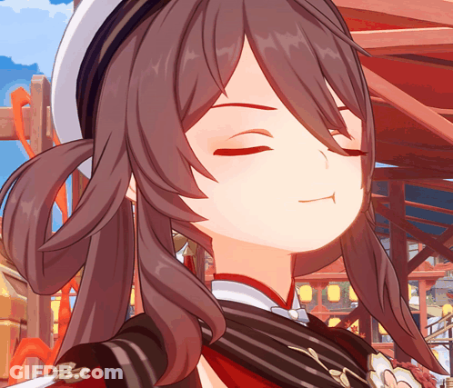 A Close Up Of A Girl With Her Eyes Closed In A Video Game GIF